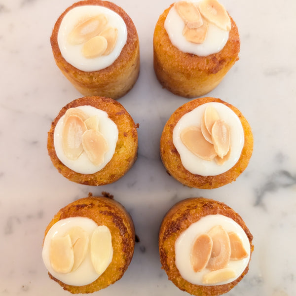At home- 6 mini lemon polenta cake G.F (Collection from At the Chapel ONLY)