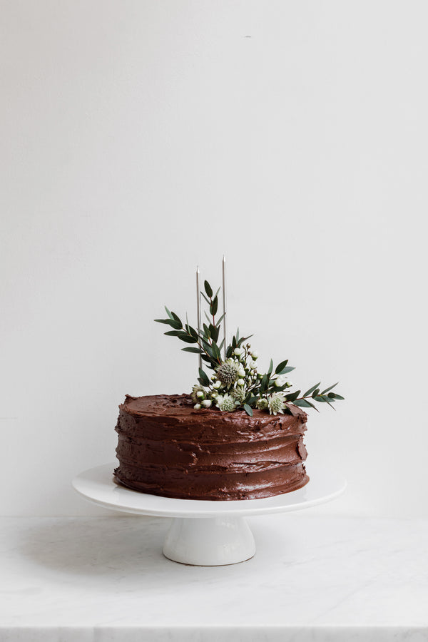 Celebration cake - Valrhona chocolate sponge, chocolate buttercream ganache