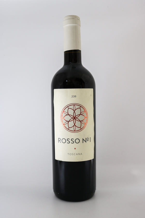 Rosso No1 Sangiovere blend, Tuscany, Italy 2018 (organic, vg)